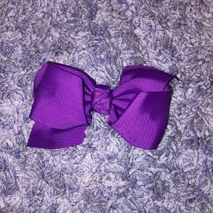 Purple bow with clip